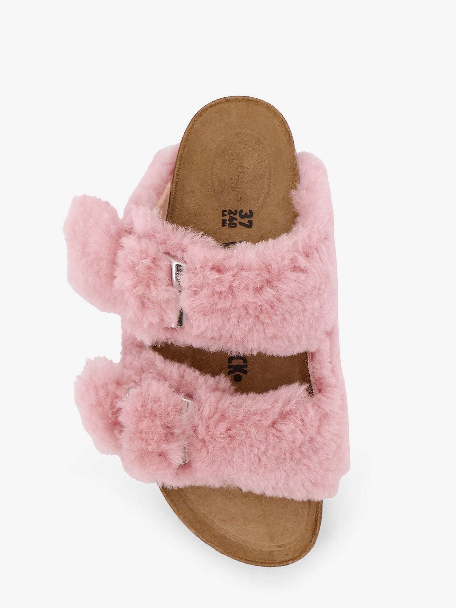 Birkenstock Women's Arizona Faux Fur Low Sandals Pink