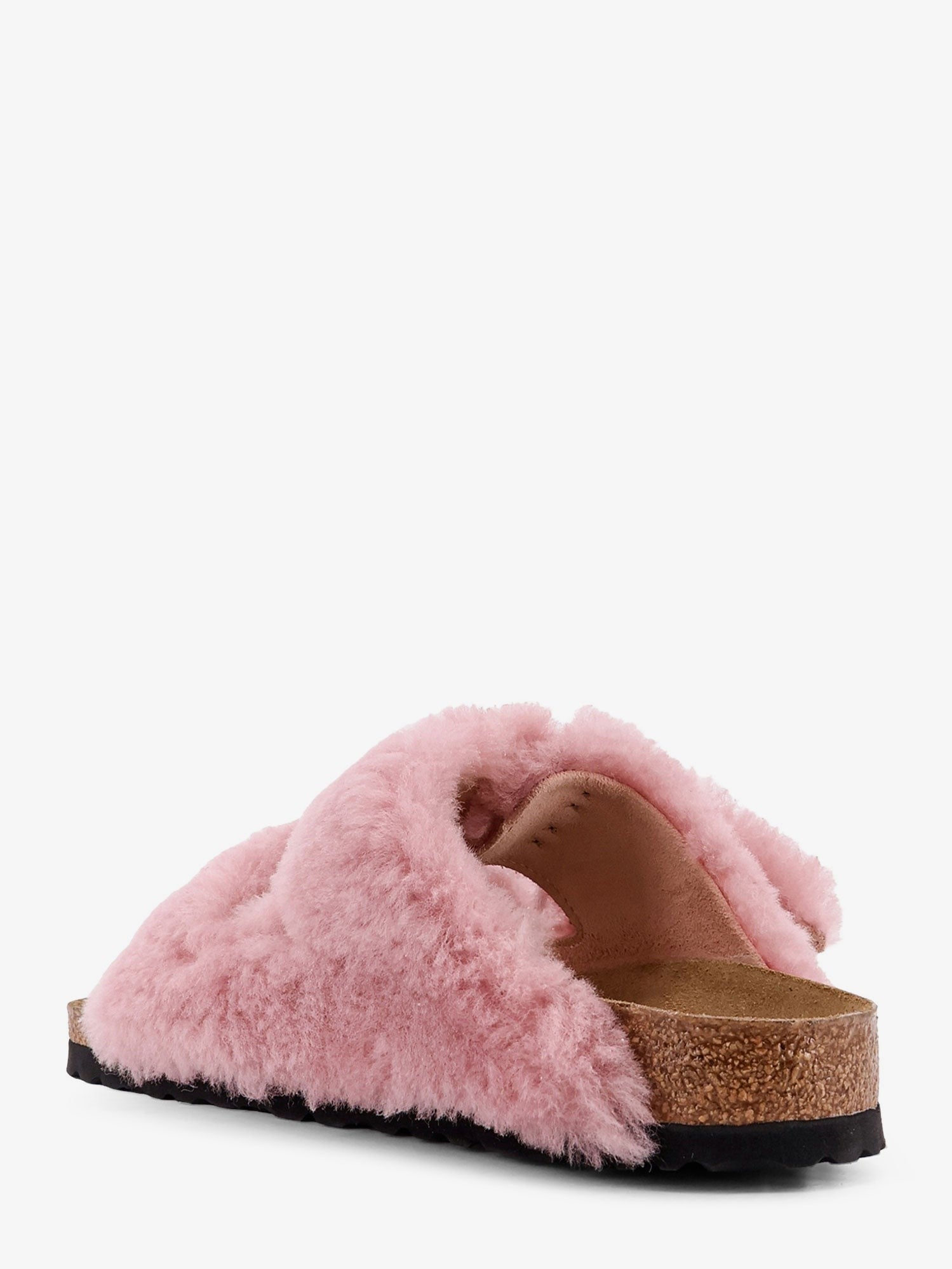 Birkenstock Women's Arizona Faux Fur Low Sandals Pink