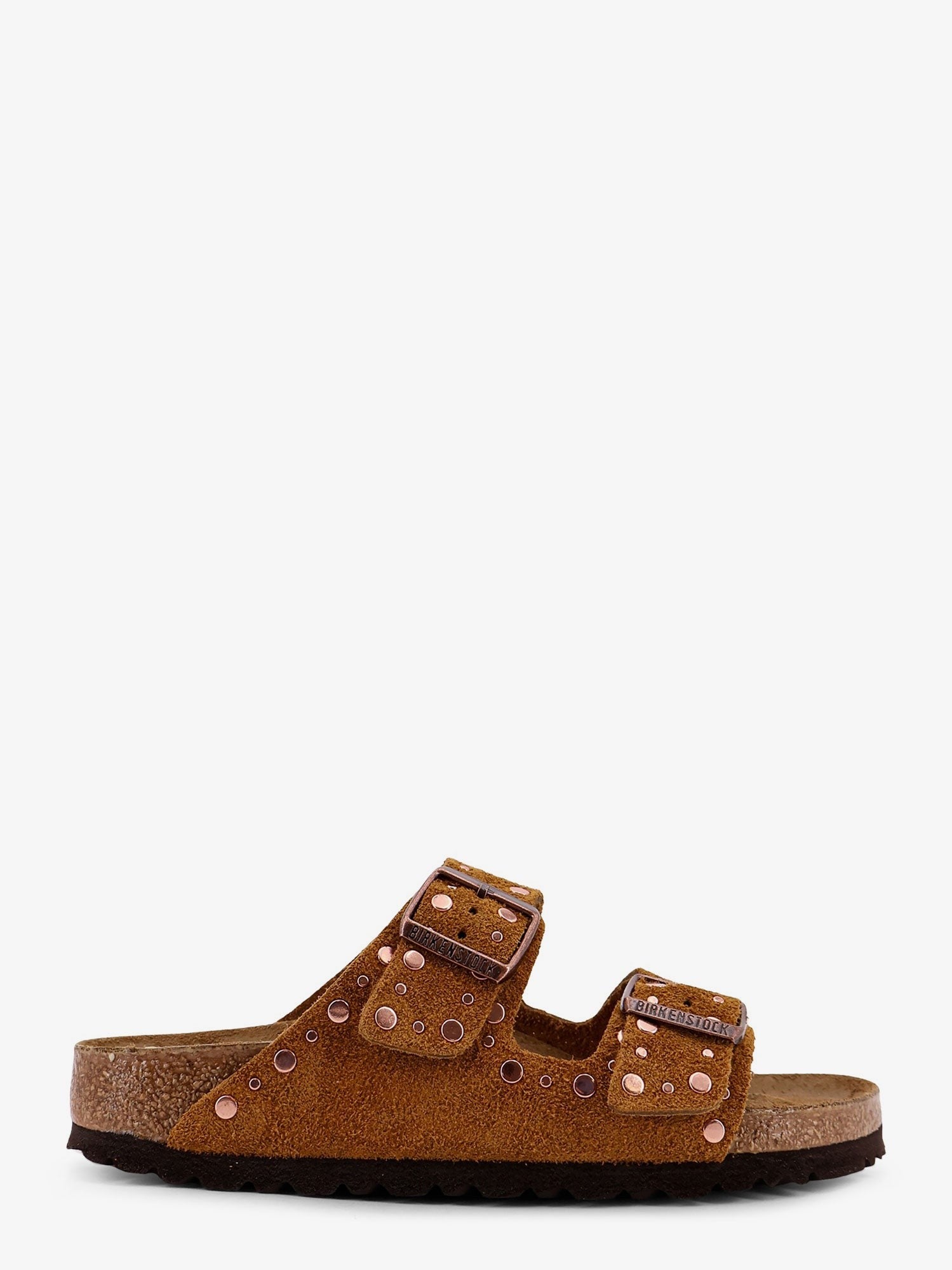 Birkenstock Women's Arizona Rivet Suede Sandals Brown