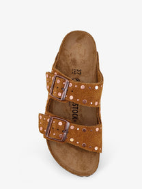Birkenstock Women's Arizona Rivet Suede Sandals Brown