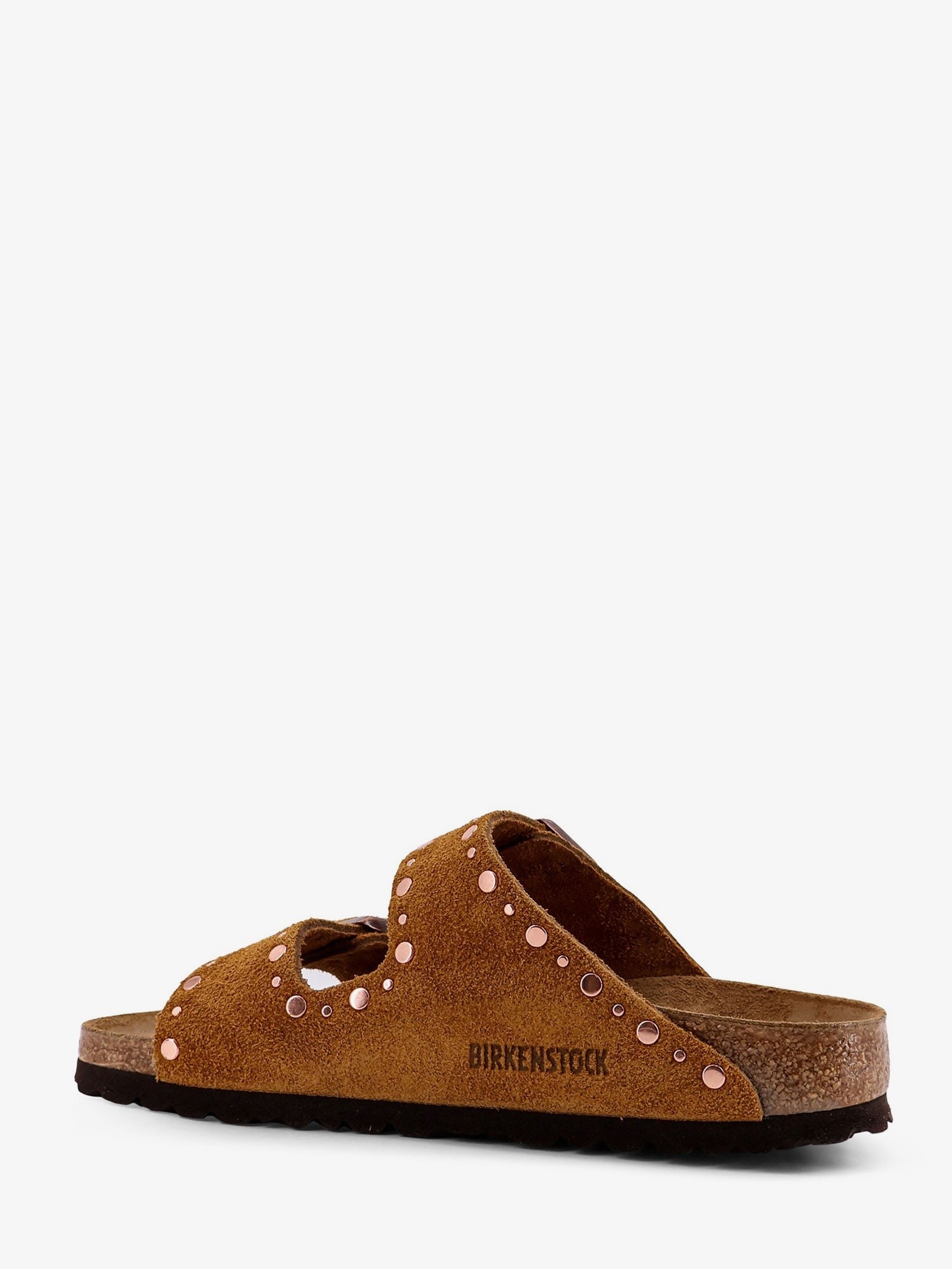 Birkenstock Women's Arizona Rivet Suede Sandals Brown