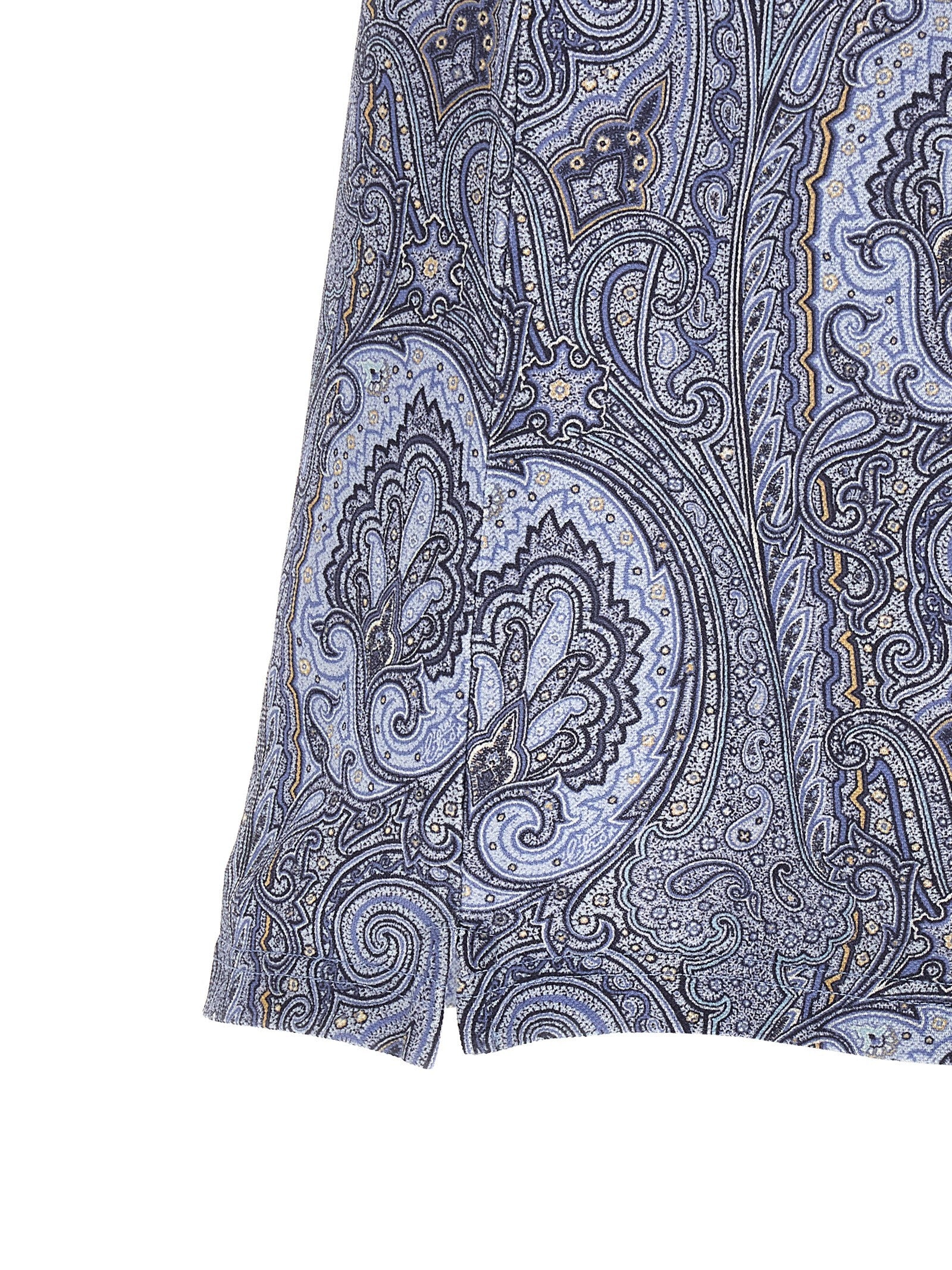 ETRO Arnica Paisley Polo Shirt Blue