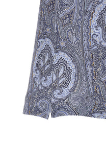 ETRO Arnica Paisley Polo Shirt Blue