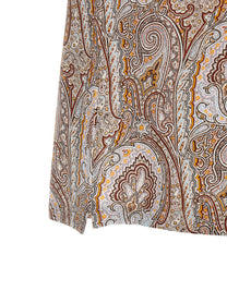 ETRO Arnica Paisley Polo Shirt Gold