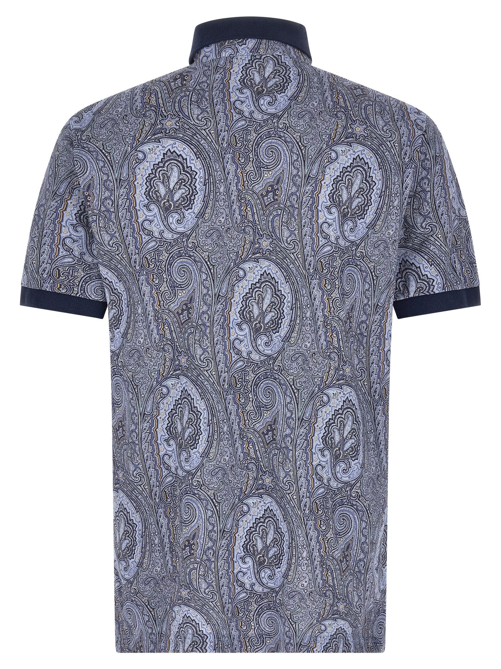 ETRO Arnica Paisley Polo Shirt Blue