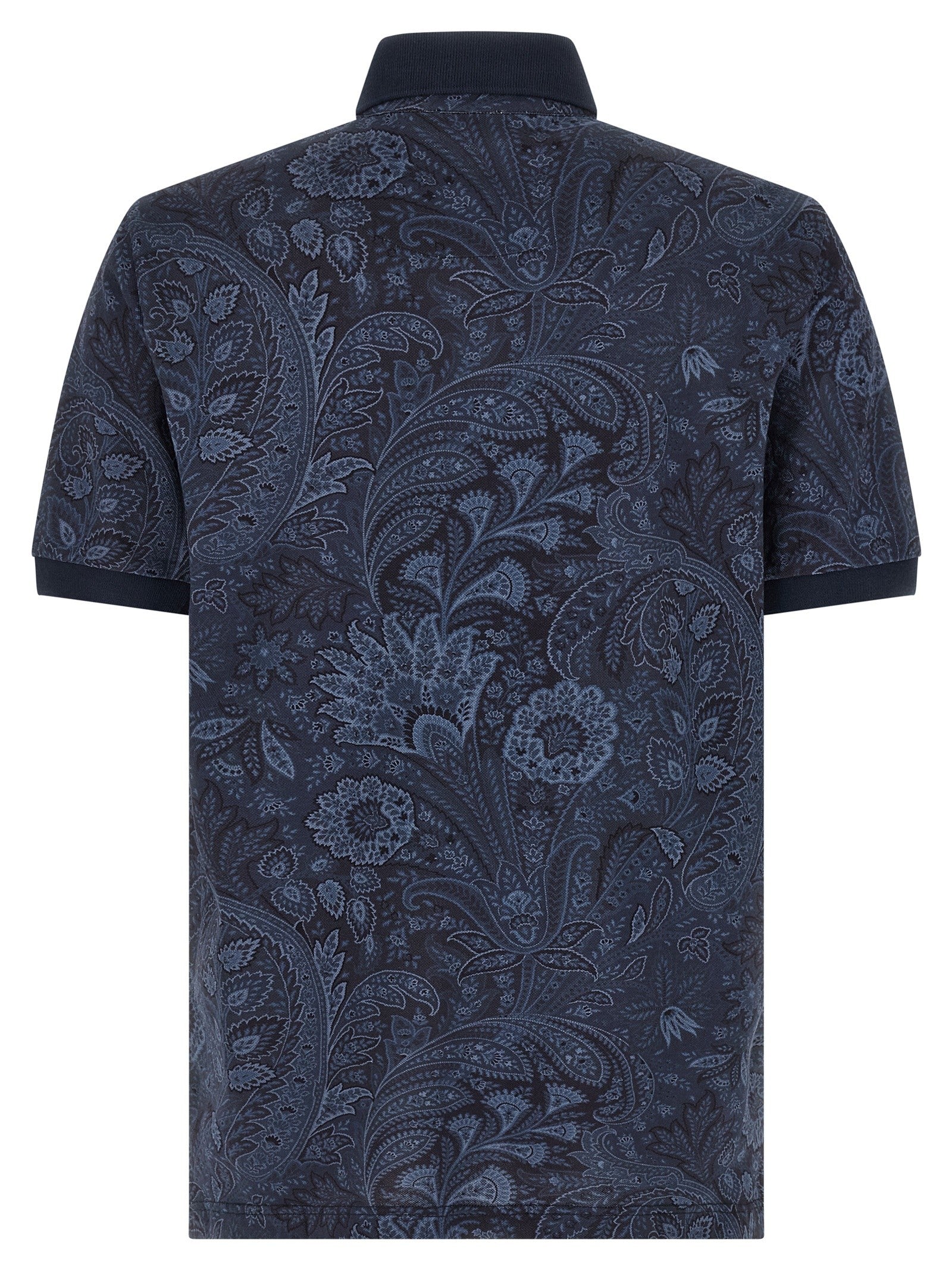 ETRO Arnica Paisley Polo Shirt Blue