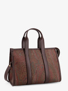 ETRO Women's Arnica Paisley Fabric Handbag Black, view 3