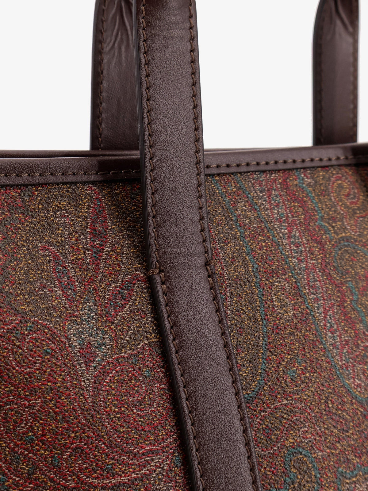 ETRO Women's Arnica Paisley Fabric Handbag Black, view 5