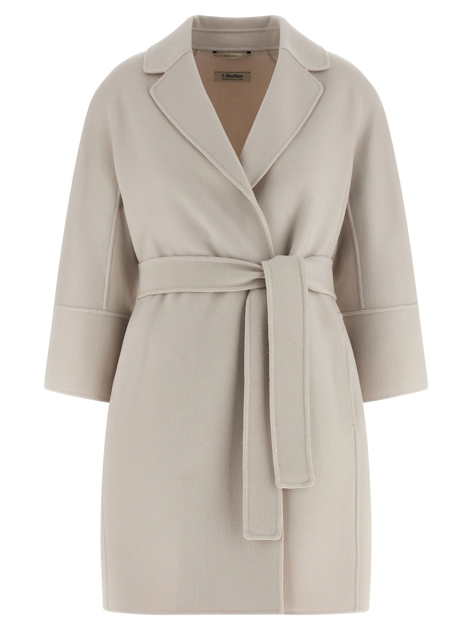 S MAX MARA Women's Arona Pure Virgin Wool Coat White