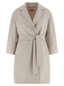 S MAX MARA Women's Arona Pure Virgin Wool Coat White