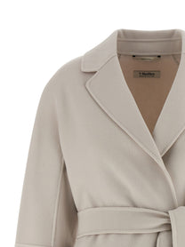 S MAX MARA Women's Arona Pure Virgin Wool Coat White
