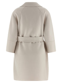 S MAX MARA Women's Arona Pure Virgin Wool Coat White