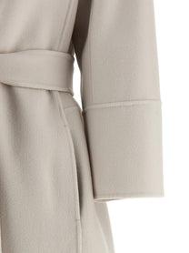 S MAX MARA Women's Arona Pure Virgin Wool Coat White
