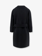 S MAX MARA Women's Arona Virgin Wool Coat Black, view 2