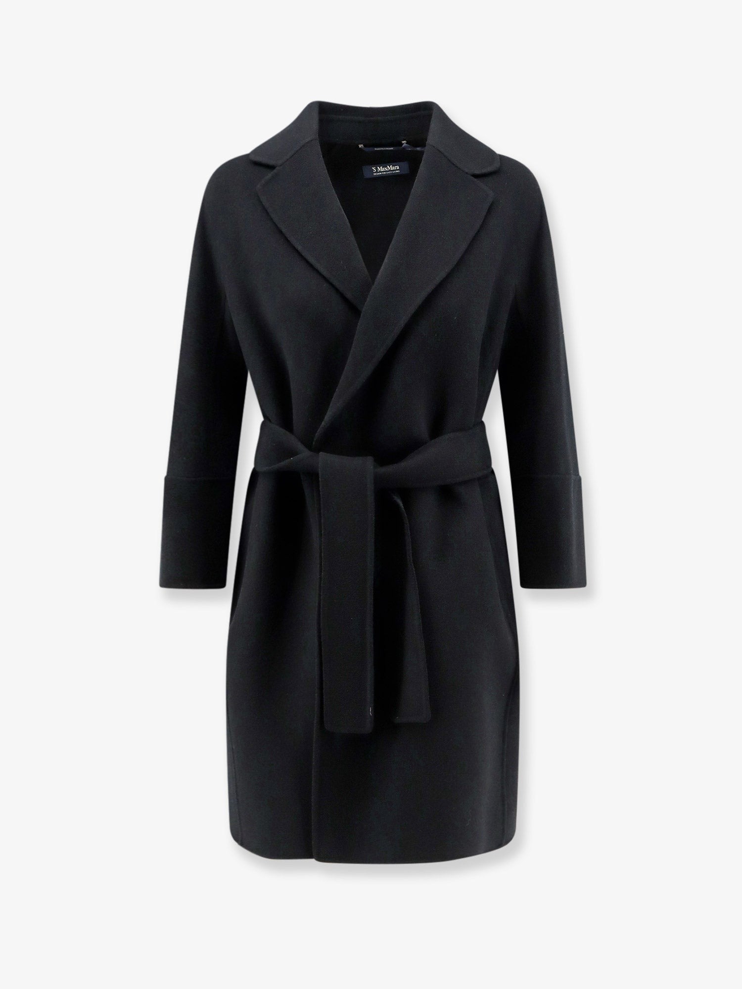 S Max Mara Women's Arona Virgin Wool Coat Black