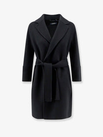 S Max Mara Women's Arona Virgin Wool Coat Black