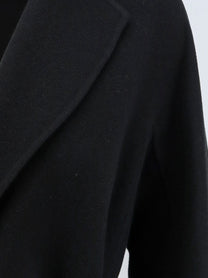S Max Mara Women's Arona Virgin Wool Coat Black