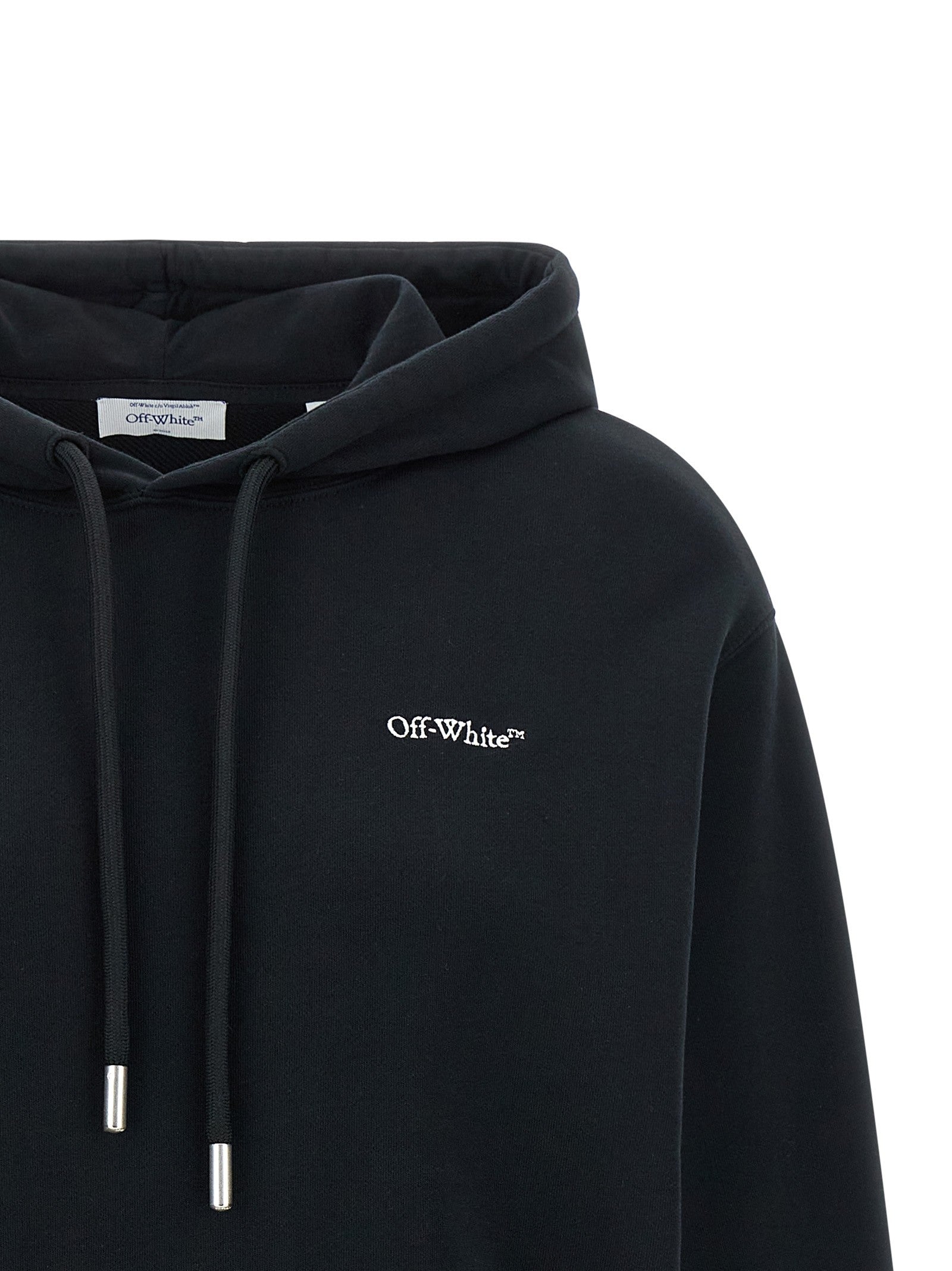 Off-White Arrow Out Flower Hoodie Black
