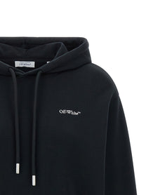 Off-White Arrow Out Flower Hoodie Black