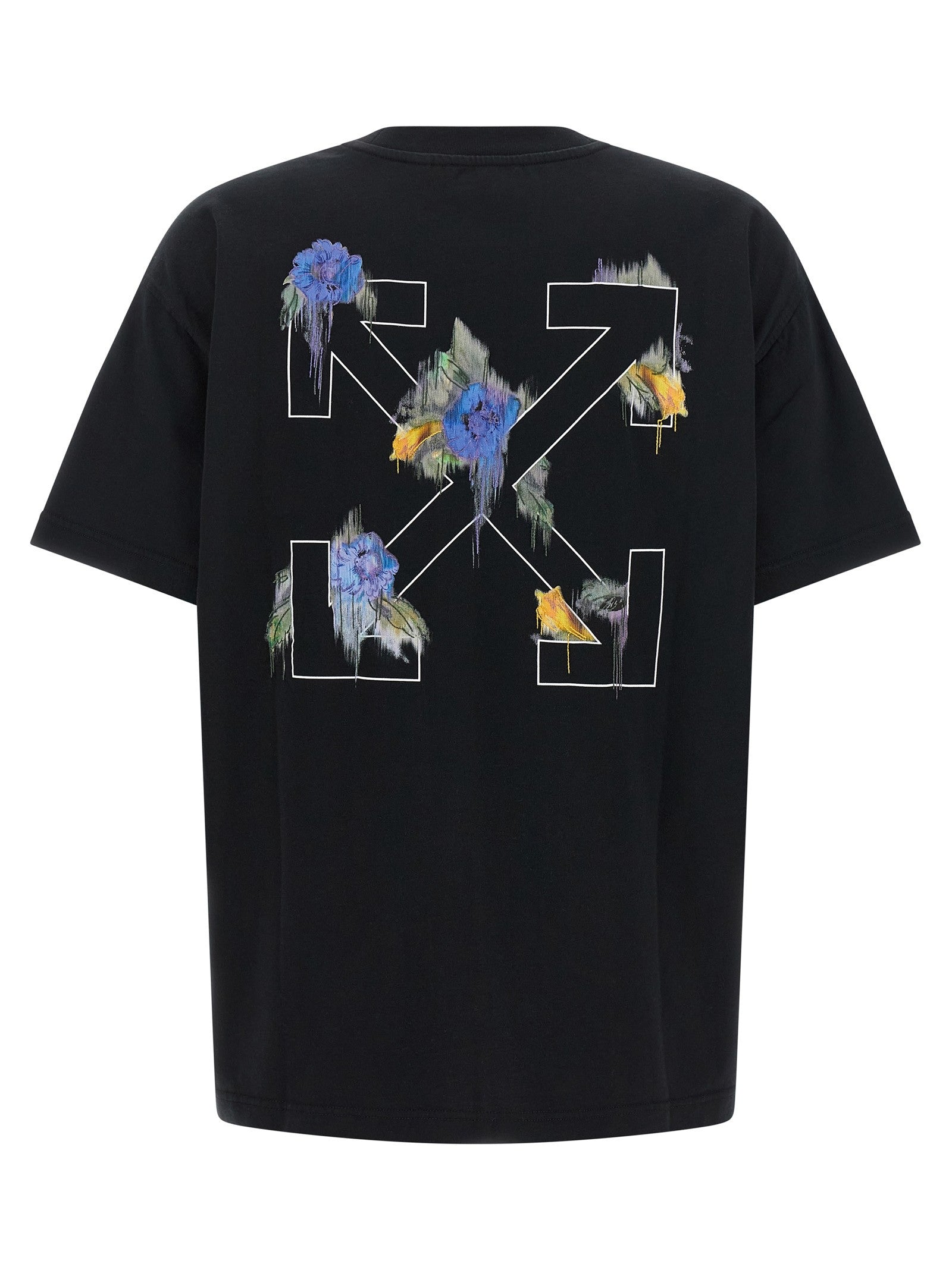 Off-White Arrow Out Flower Shirt Black