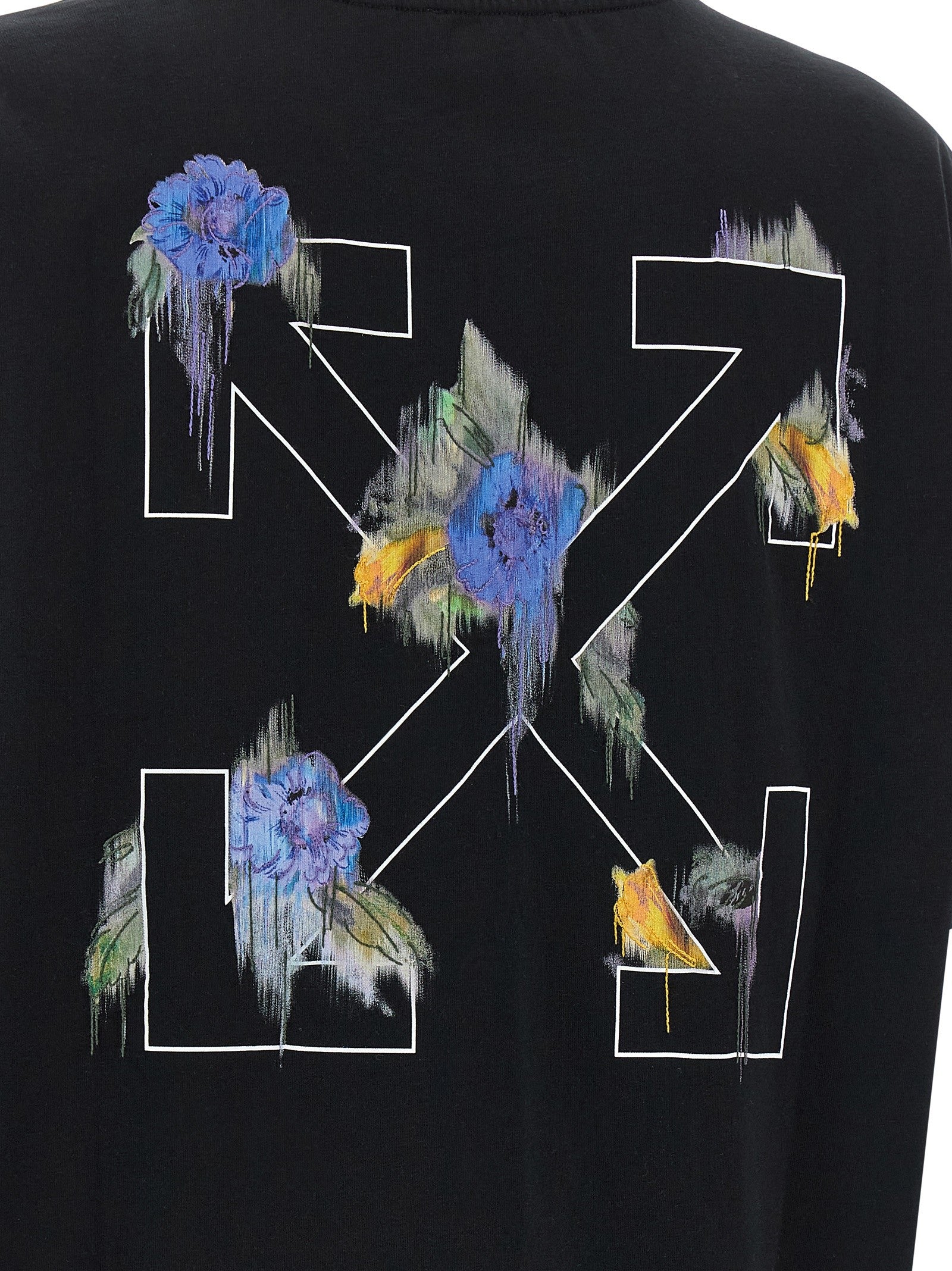 Off-White Arrow Out Flower Shirt Black