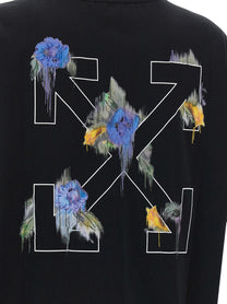 Off-White Arrow Out Flower Shirt Black