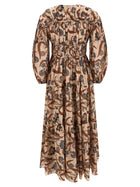 Zimmermann Ascension Tie Billow Maxi Dress Gold, view 2