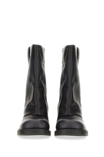 Ash women’s boot Tijuana black black leather ankle boots with matte finish and slightly wrinkled texture