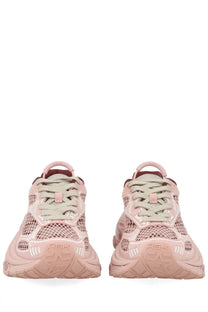 Ash women’s dragon sneaker blue pink mesh sneakers with chunky sole and subtle side branding in front view