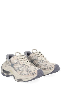 Ash women’s dragon sneaker grey cream and gray mesh sneakers with chunky retro-inspired design