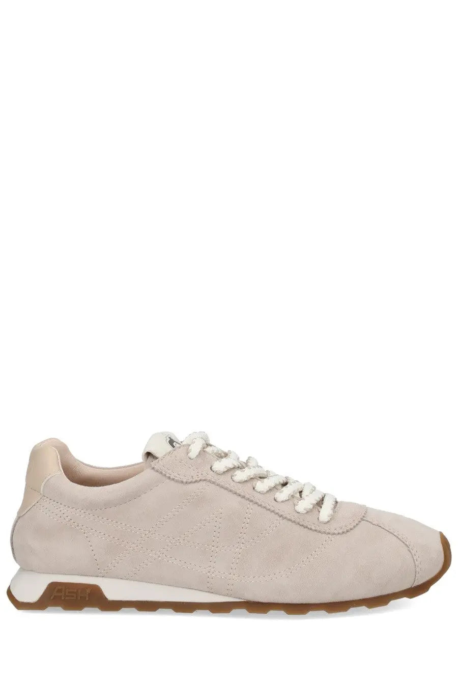 Ash women’s killbill sneaker beige low-top sneaker in beige suede with white laces and brown rubber sole