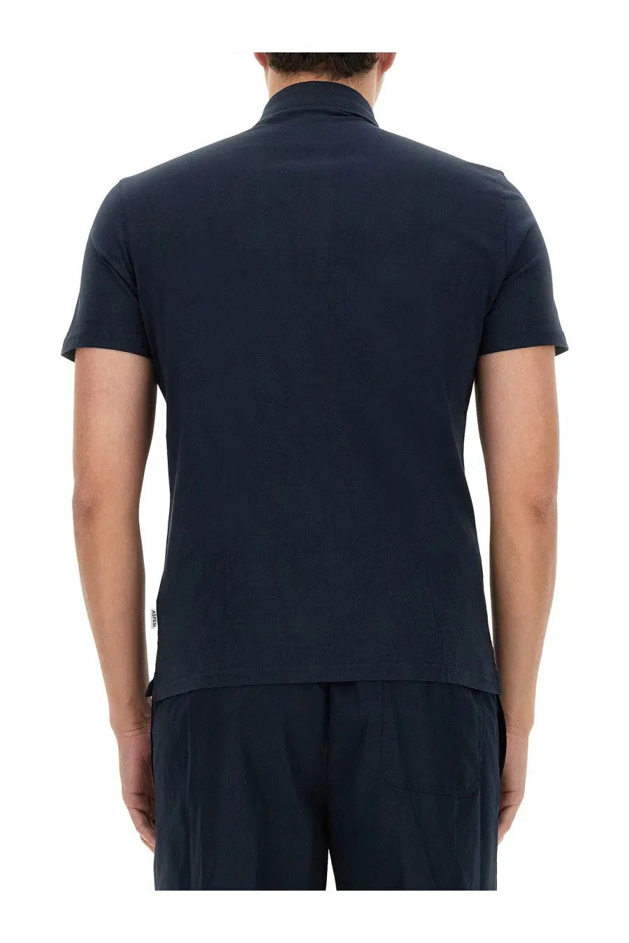 ASPESI Men's Cotton Polo Blue, view 4
