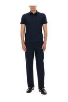 ASPESI Men's Cotton Polo Blue, view 3