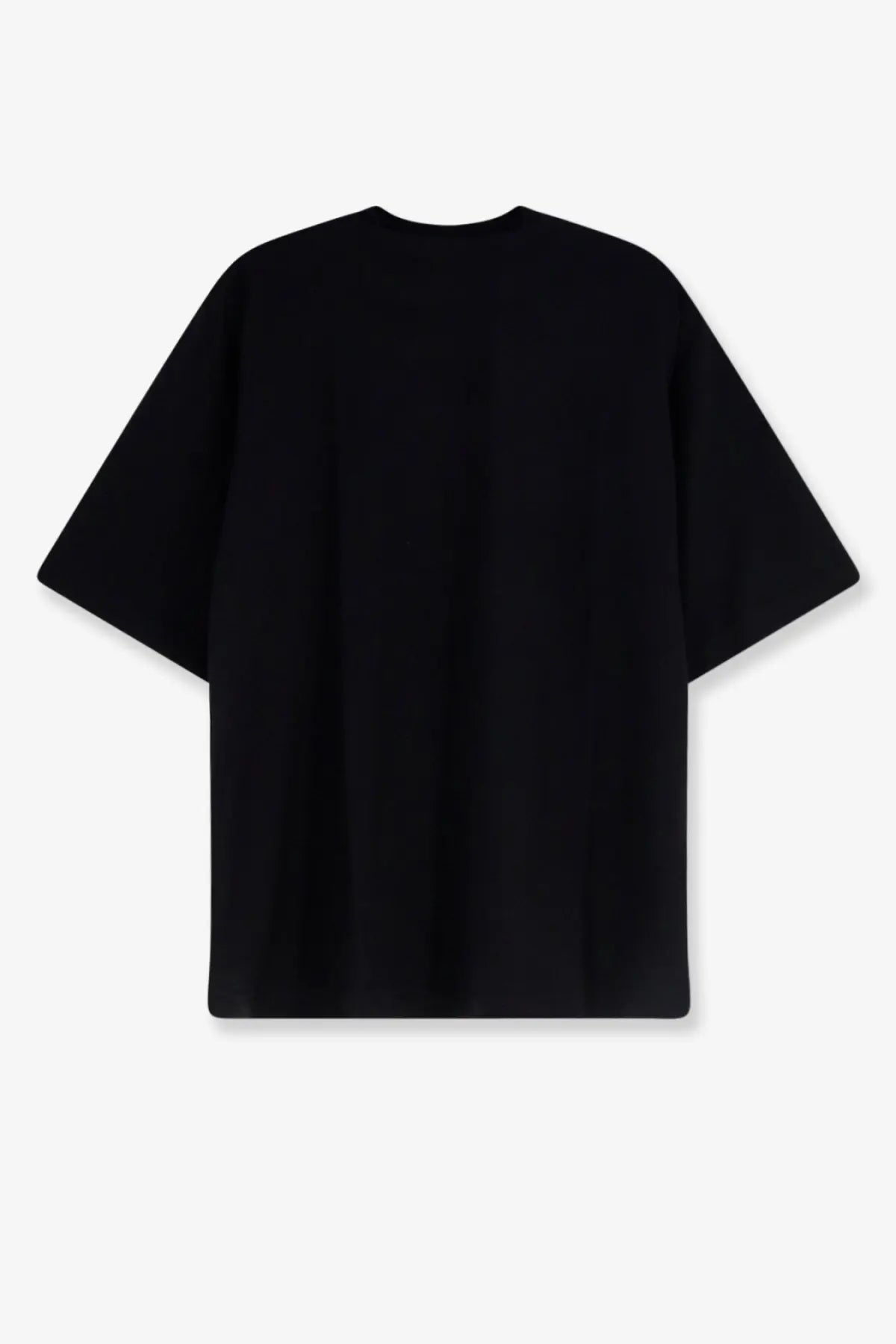 Aspesi men’s black cotton oversized t-shirt with relaxed fit and short sleeves perfect for casual wear