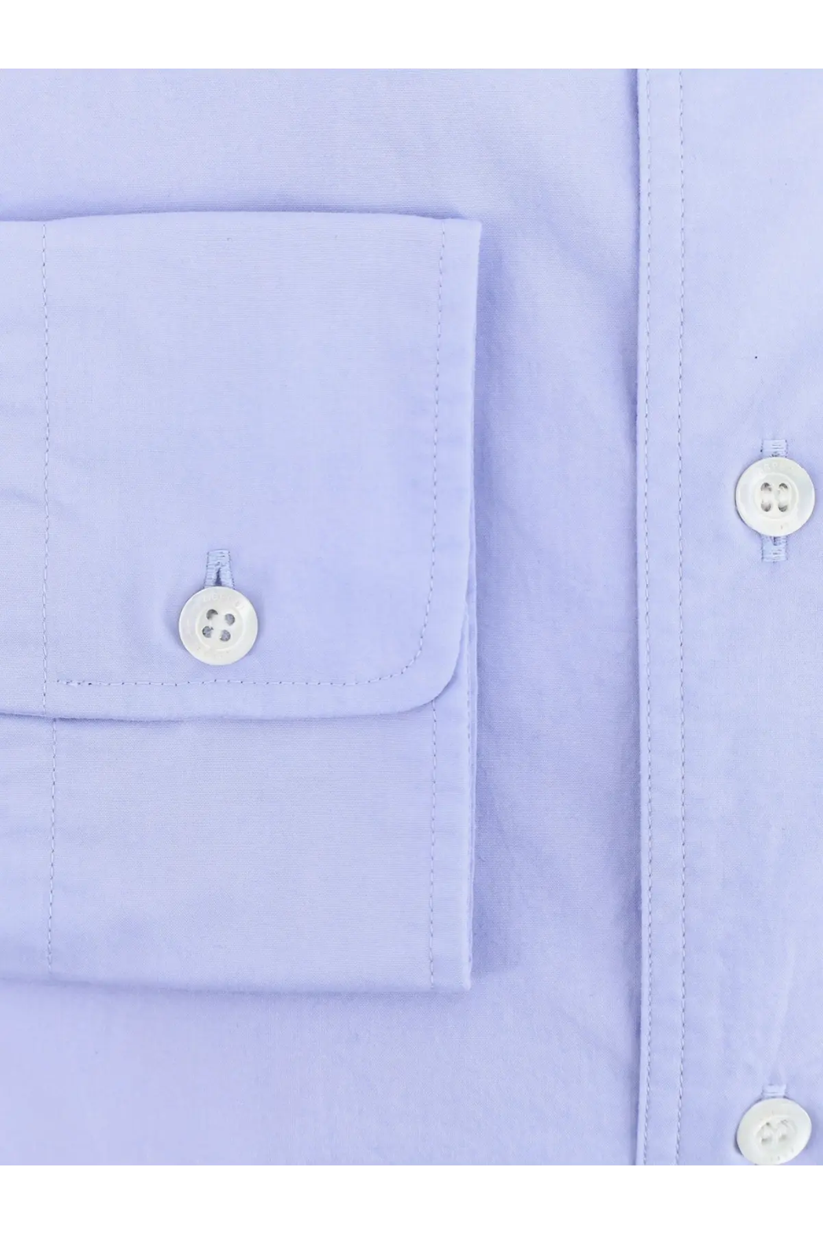 Aspesi men’s fred cotton shirt blue light blue button-down with crisp fabric and white buttons