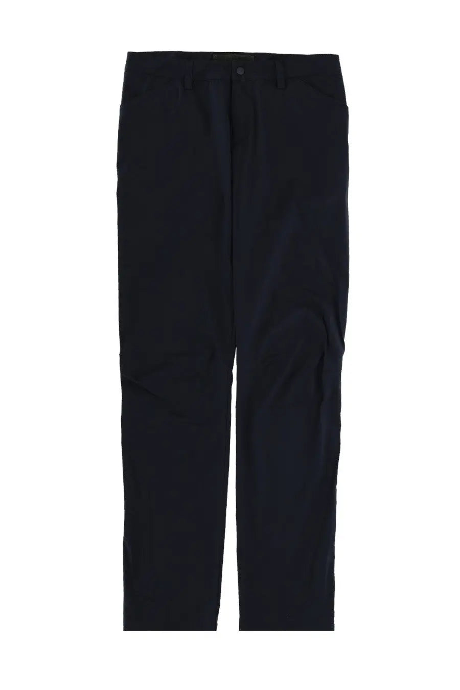Black aspesi men’s pantalone da trekking rivisitato trousers with sleek straight-leg cut and subtle front pleats