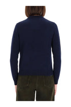 ASPESI Women's Cashmere Polo Shirt Blue, view 3