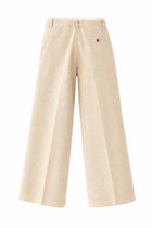 ASPESI Women's Cotton and Linen Tailored Pants Beige, view 3