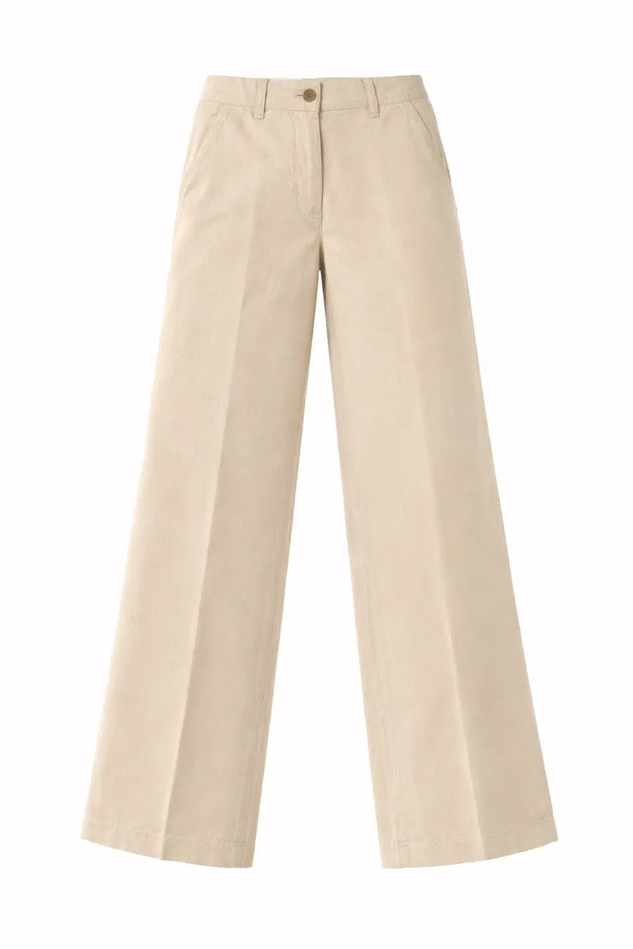 ASPESI Women's Cotton and Linen Tailored Pants Beige