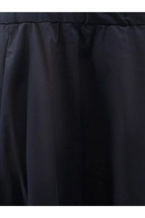 Black pleated skirt with smooth structured fabric in aspesi women’s cotton skirt blue product line