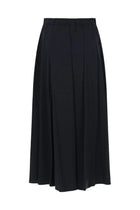 ASPESI Women's Poplin Cotton Nylon Stretch Skirt Blue