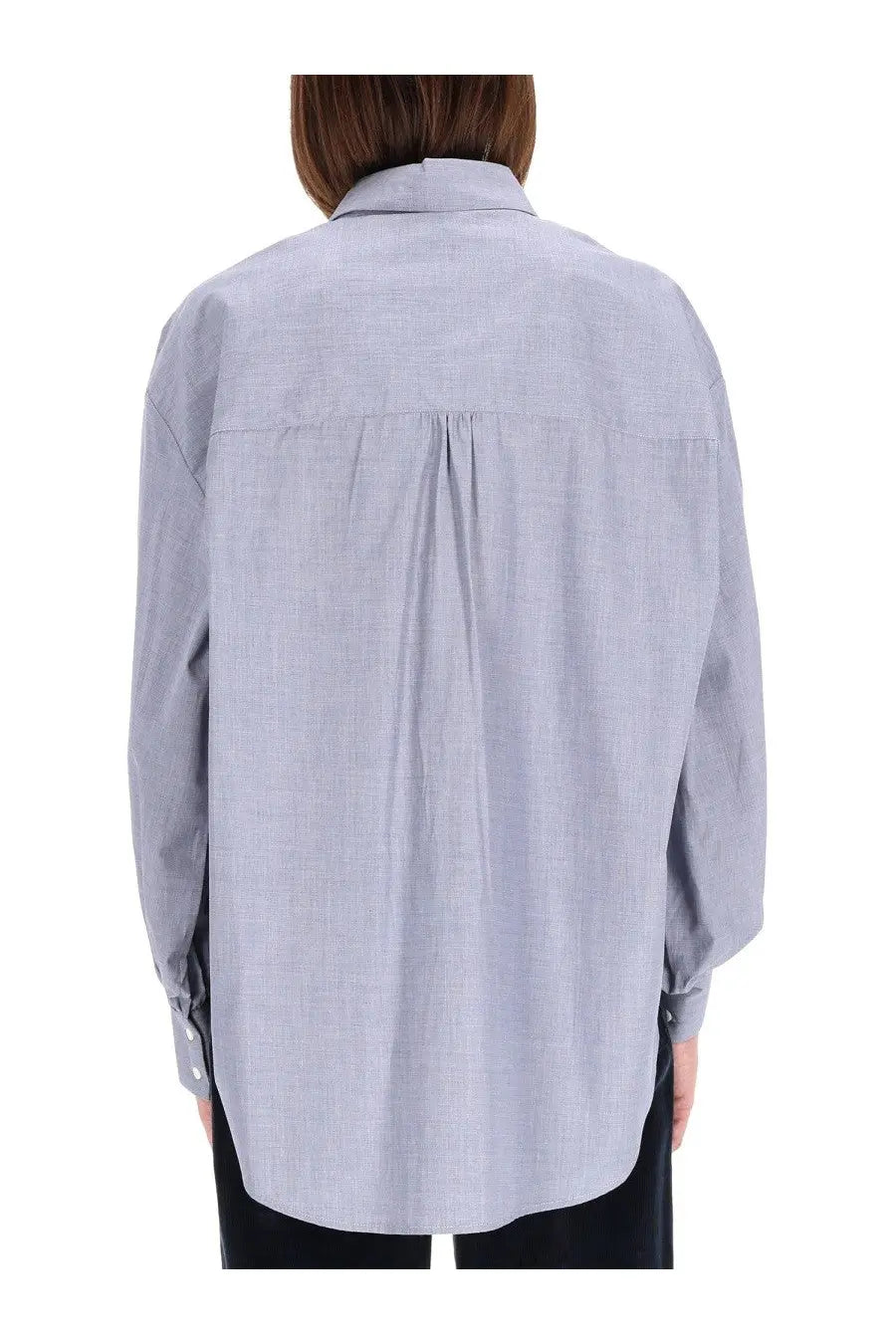 ASPESI Women's High Collar Shirt Blue, view 3