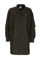 ASPESI Women's Long Bomber Jacket Green