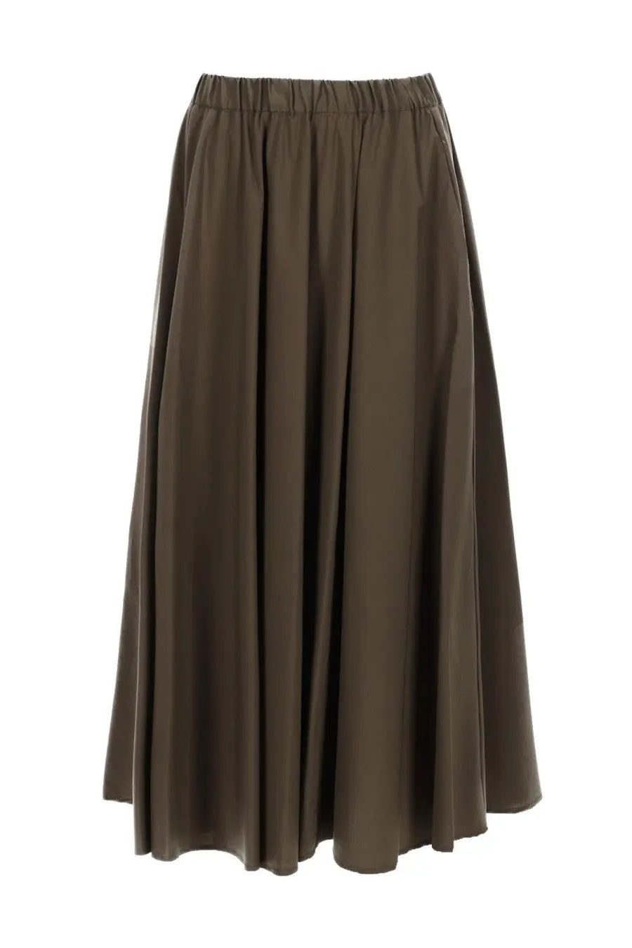ASPESI Women's Poplin Midi Skirt Green