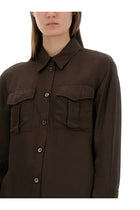 ASPESI Women's Shirt MOD5489 Brown, view 4