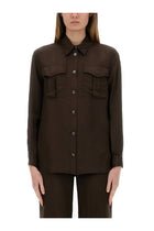 ASPESI Women's Shirt MOD5489 Brown