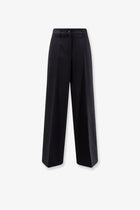 ASPESI Women's Wool Blend Trousers Blue