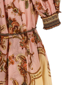 Zimmermann Women's Aster Billow Silk Long Dress MAUVE