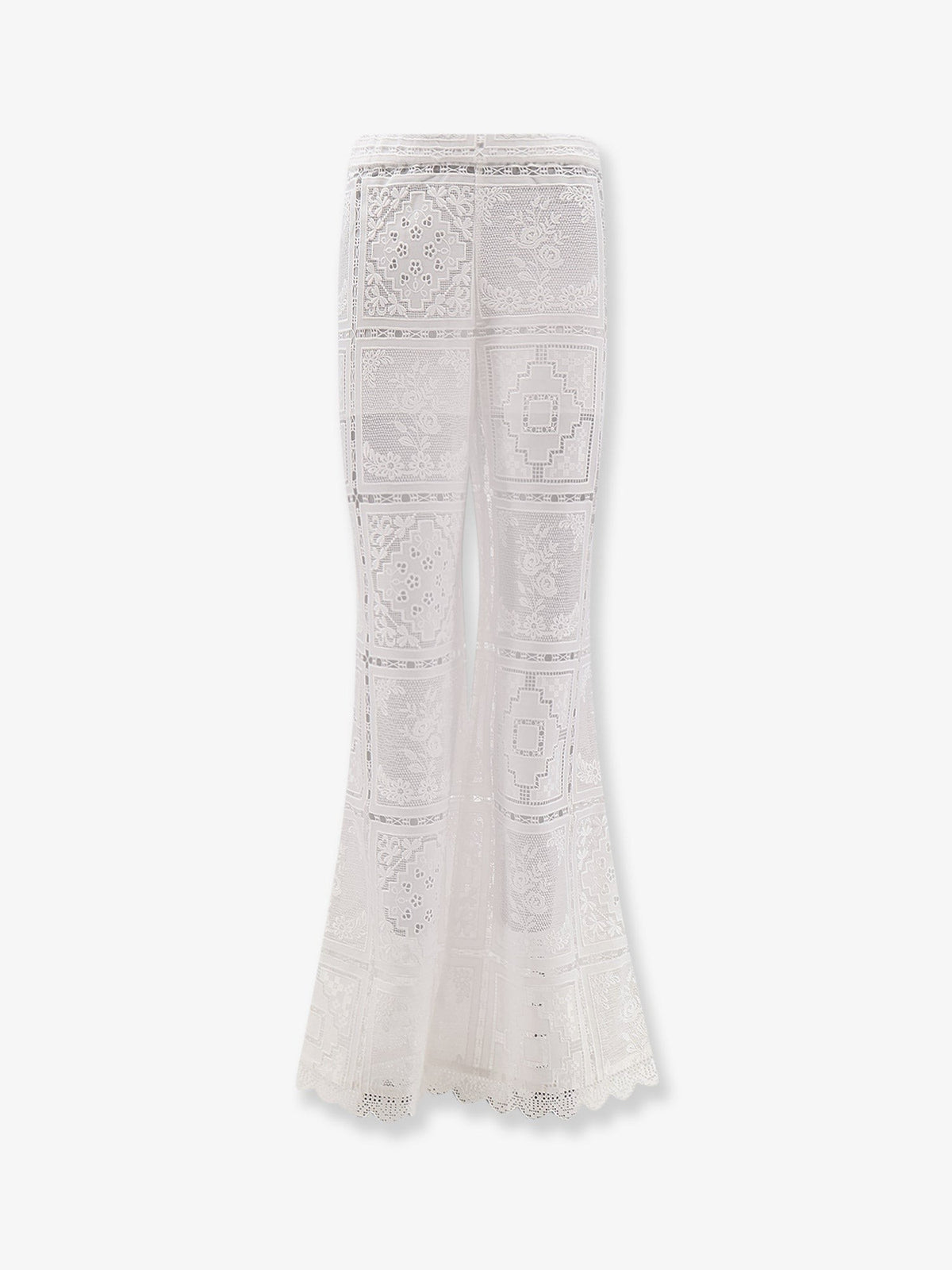 Zimmermann Women's Aster Embroidered Trousers White