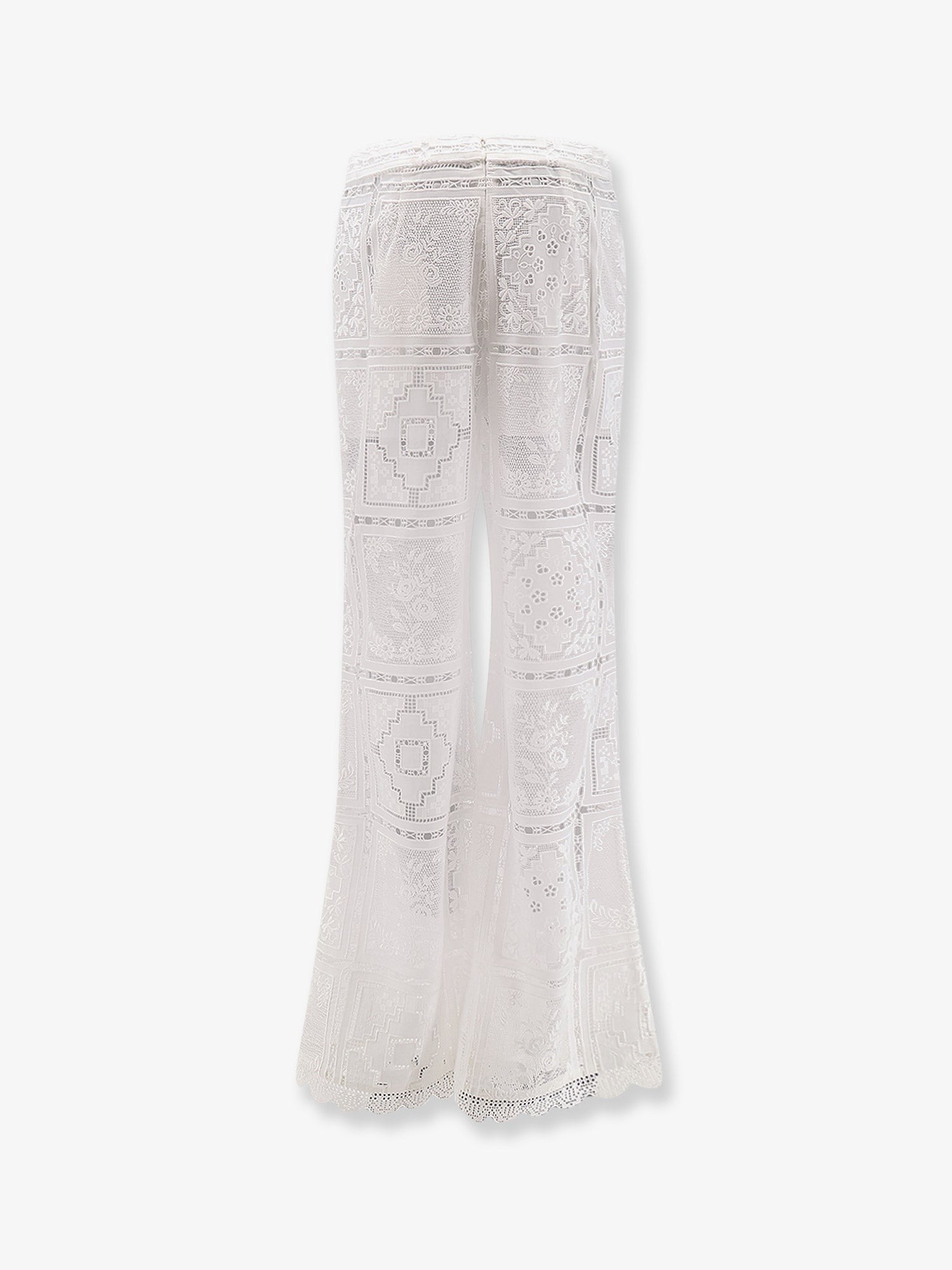 Zimmermann Women's Aster Embroidered Trousers White